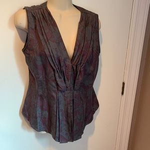 Premise silk floral blouse